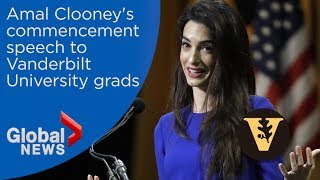 Amal Clooney delivers commencement speech to Vanderbilt grads