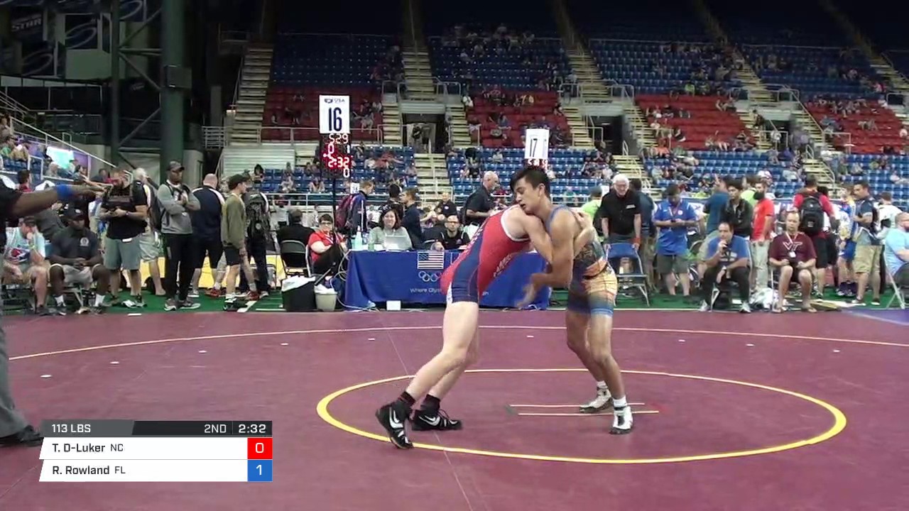 Timothy Decatur Junior GR 113 Round of 32 - Timothy Decatur-Luker (NC) vs. Ryan Rowland ...