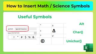 How to Insert Useful Math & Science Symbols for Students