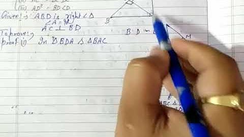 Ex 6.5, Q 3, Ch-Triangles, Class 10th Math