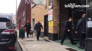 Worcester MA police search at Midtown Mall