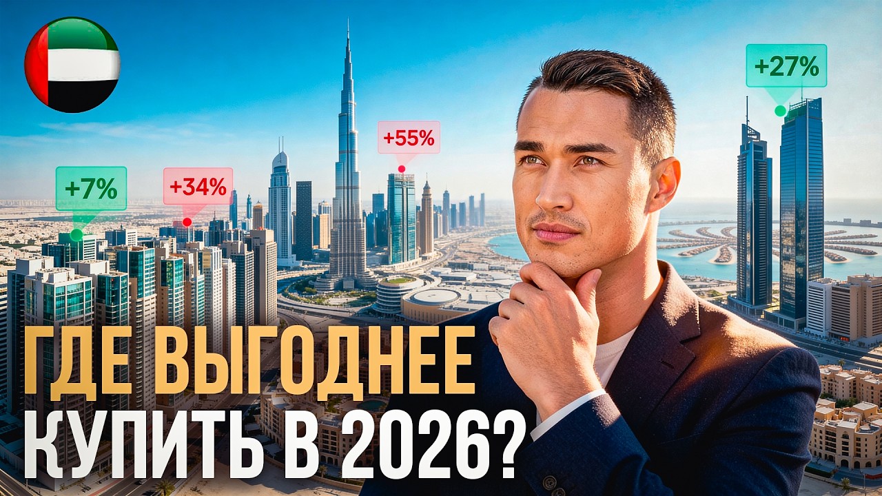 Недвижимость в Дубае ТОП 3 проекта где инвестору ВЫГОДНО КУПИТЬ квартиру для инвестиций