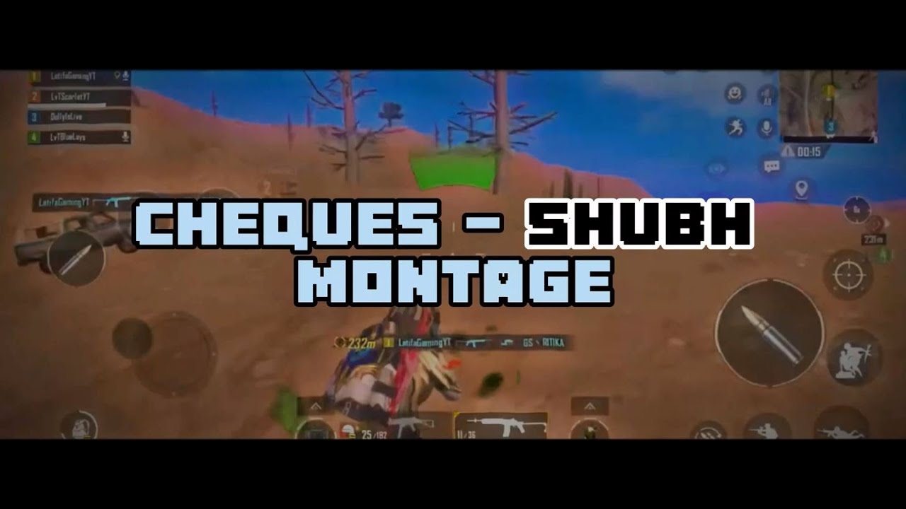 BGMI MONTAGE || CHEQUES - SHUBH || OnePlus,9R,9,8T,7T,7,8,N100,Nord,5T, NeverSettle@GamingWithLatifa