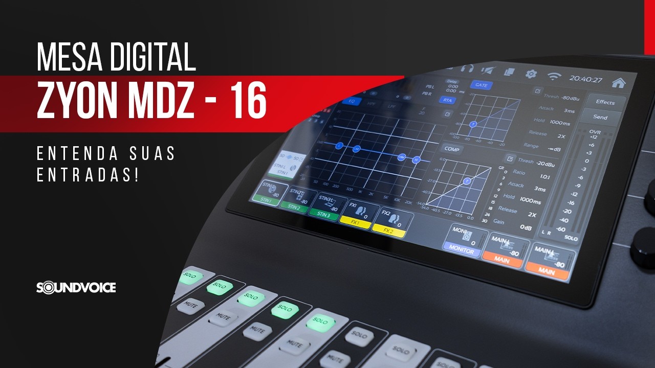 SOUNDVOICE ZYON MDZ-16: Conheça todas as entradas de áudio | Review Técnico