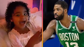 Khloe Kardashian's Daughter True's ADORABLE Reaction to Seeing Tristan Thompson During Celtics Game