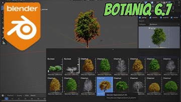 Botaniq 6.7 Tree Library Addon for Blender