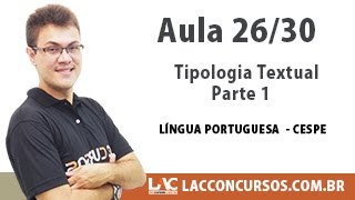 Tipologia Textual Parte 1 - Língua Portuguesa CESPE - 26/30