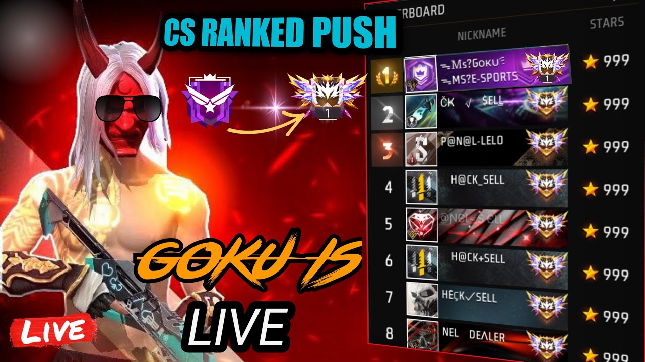 [LIVE]🔴 FREE FIRE CS RANK PUSH 🤩 New Live Stream 💀#shortlive#csrankpush ...