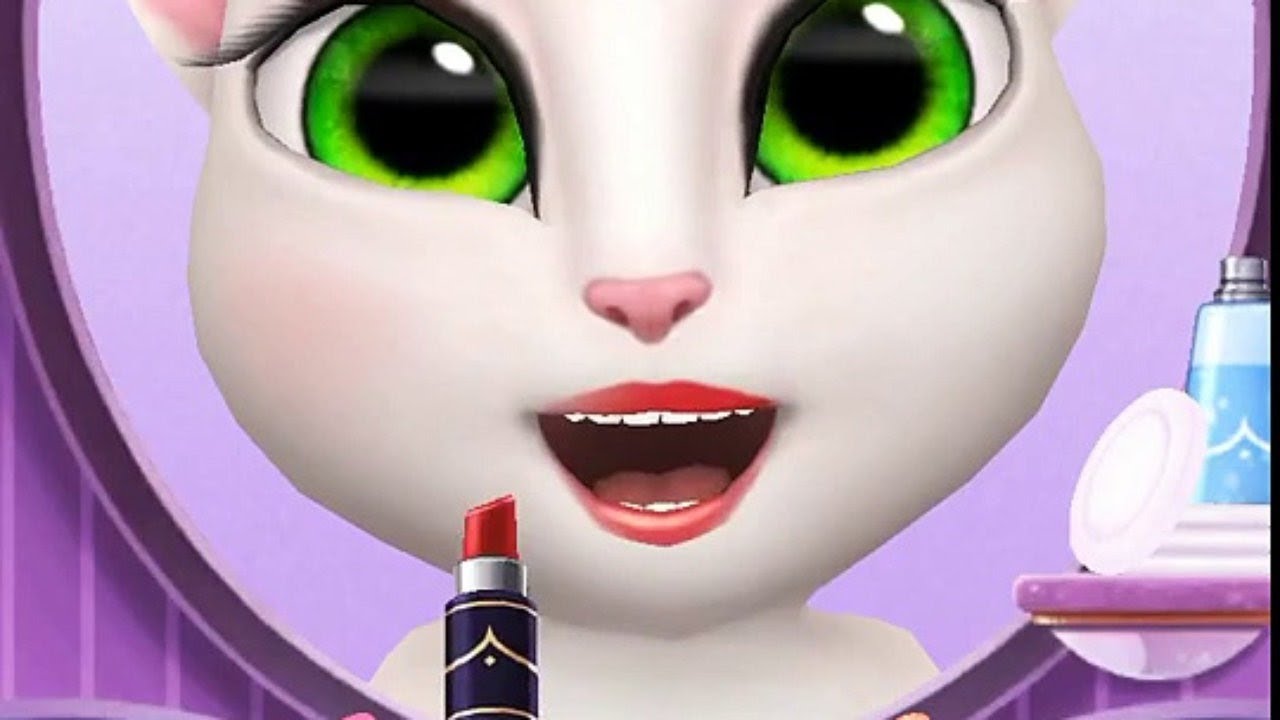 Старый мод анджела. Анджела игра макияж. My talking Angela осень. My talking girl игра.