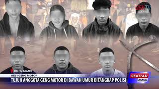TUJUH ANGGOTA GENG MOTOR DI BAWAH UMUR DITANGKAP POLISI