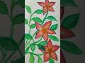beautiful flower drawing # shorts #youtubeshorts