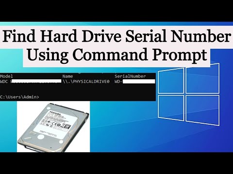 Find Hard Disk Serial Number in Windows PCLaptop | Hard Drive Name, Model, SerialNumber by CMD