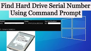 Find Hard Disk Serial Number in Windows PC/Laptop | Hard Drive Name,  Model,  SerialNumber by CMD