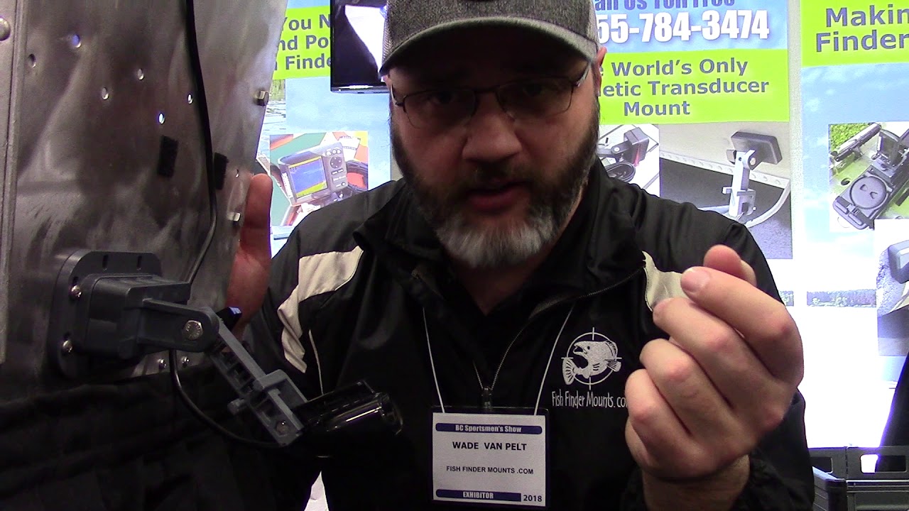 Bolt On Magnetic Transducer Mount from Fish Finder Mounts .com