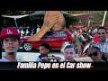 La familia pepe en el car show de elcalvotv6  maicol y pepe junior ms y wendy