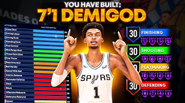 THIS 7’1 SPEEDBOOSTING CENTER BUILD WILL CHANGE NBA 2K24 FOREVER! DEMIGOD CENTER BUILD NBA 2K24