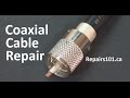 Coaxial Cable Repair - How to Fix Shielded Cable