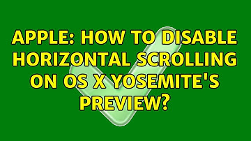 Apple: How to disable horizontal scrolling on OS X Yosemite