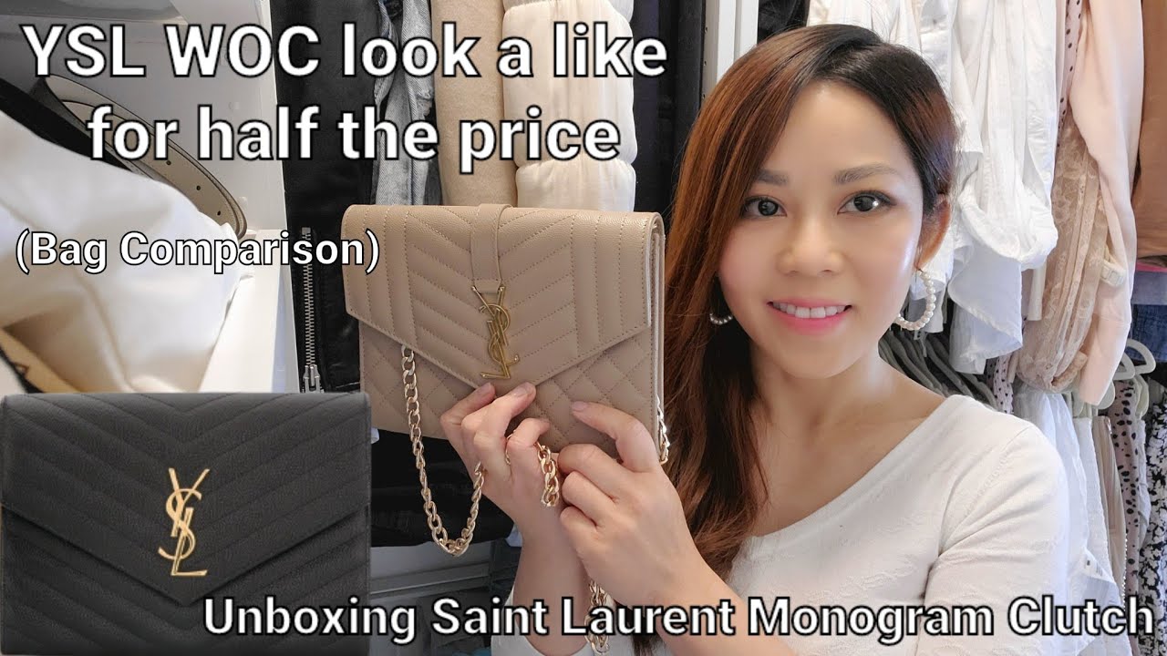 YSL Monogram Clutch Unboxing, Crossbody Conversion, What Fits