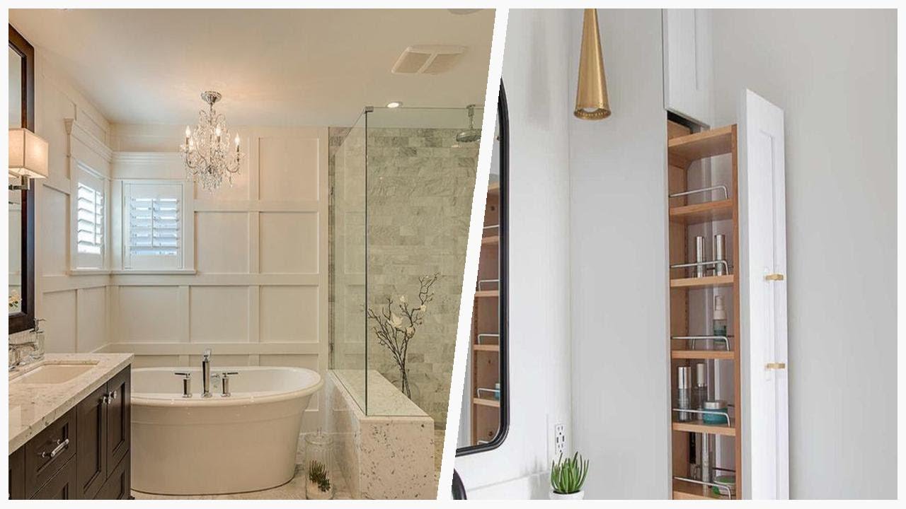 75 All Finishes Bathroom With Recessedpanel Design Ideas You'll Love 🌈 YouTube