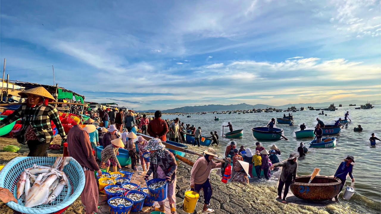 Mưu Sinh Bãi Ngang Biển Phước Thể | Chợ Phước Thể Thân Thiện Bình Dân