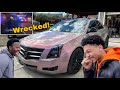 HIT BY DRUNK DRIVER....Wrecked His Newly Wrapped Cadillac Within 24 hours | Paradox Volcano Grey