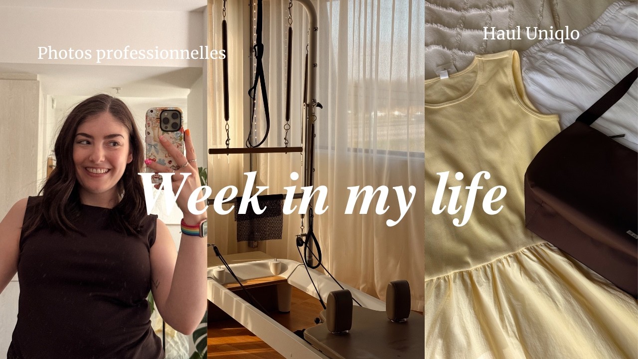 Spring weekly vlog🌷Haul estival Uniqlo, Tournage & Photos professionnelles