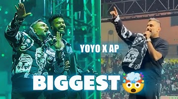 YO YO HONEY SINGH SURPRISED AP DHILLON 🤯🔥 FT. JAZZY B | DELHI CONCERT