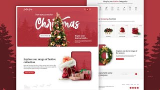 CHRISTMAS SPECIAL : HOW TO BUILD SIMPLE CHRISTMAS LANDING PAGE USING HTML CSS & JAVASCRIPT