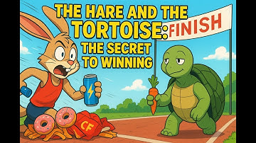 The Hare and the Tortoise: The Secret to Winning | Animated Moral Story for Kids