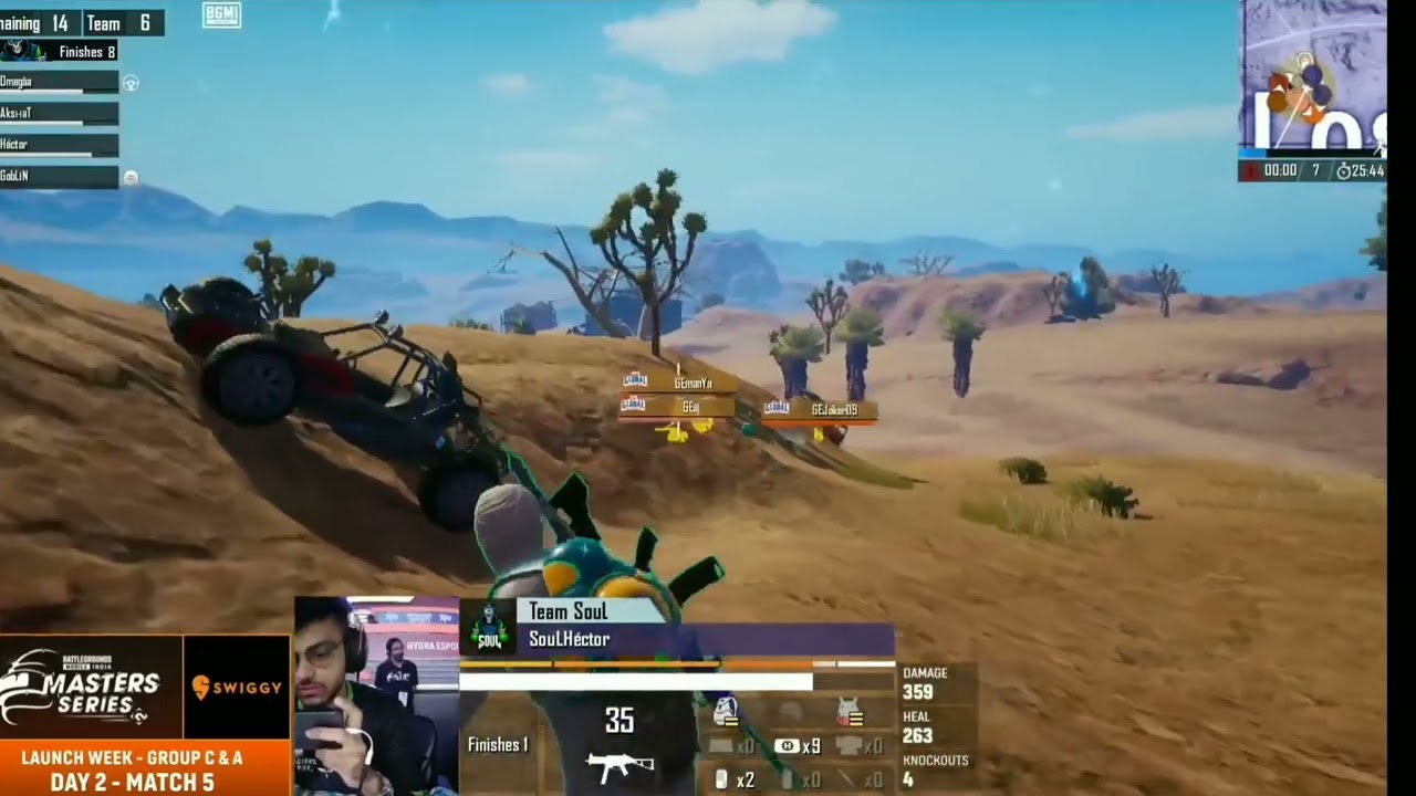 TEAM SOUL MIRAMAR CHICKEN DINNER । HECTOR 1 V 3 GLOBAL ESPORTS । NODWIN X STAR SPORTS LAN EVENT