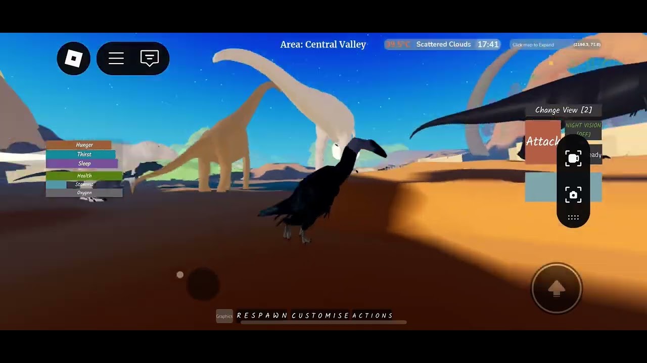 SURVIVING AS CITIPATI IN DINOSAUR WORLD MOBILE!! (Dinosaur world mobile roblox)