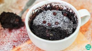 Mug cake in 1 minute - chocolate recipe microwave