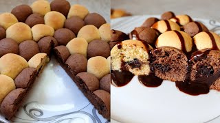 كيكة البابلي المحشية شيكولاته انسب كيكة جنب المشروبات الدافية/ طريقة عمل كيكة البابلز | Bubbly Cake