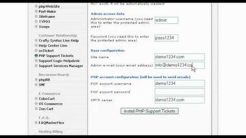 WHB Presents: Installing phpSupport Tickets from Fantastico