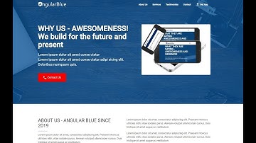 How to build a web app template Angular v7 video 8