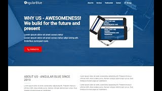 How to build a web app template Angular v7 video 8