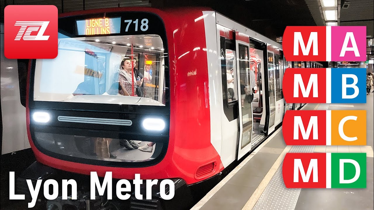 Lyon metro all the lines compilation YouTube