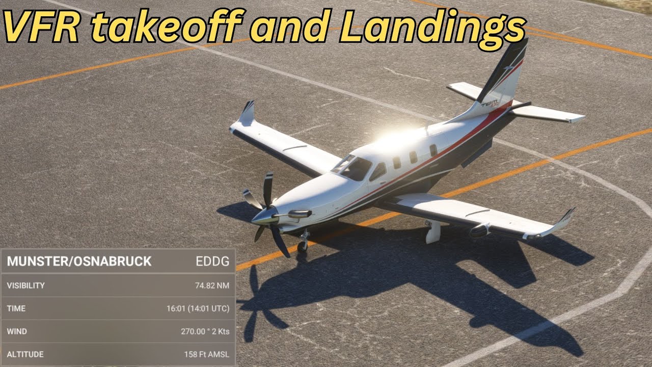 MSFS 2020 VFR flying HANNOVER-MUENSTER day 06 || VFR FLIGHT ||#MSFS2024 ...