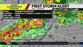 Live: Severe weather moving through St. Louis