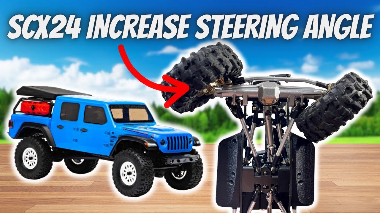 КАК УВЕЛИЧИТЬ УГОЛ ПОВОРОТА РУЛЕВОГО УПРАВЛЕНИЯ SCX24