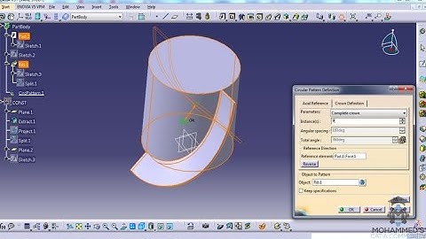 How to design a curved vane Part 2 for pump in Catia V5 Simple way