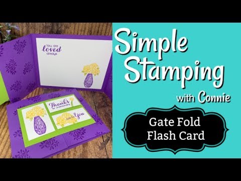 How to Make a Gate Fold Card | Simple Stamping - YouTube