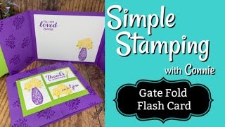 How to Make a Gate Fold Card | Simple Stamping