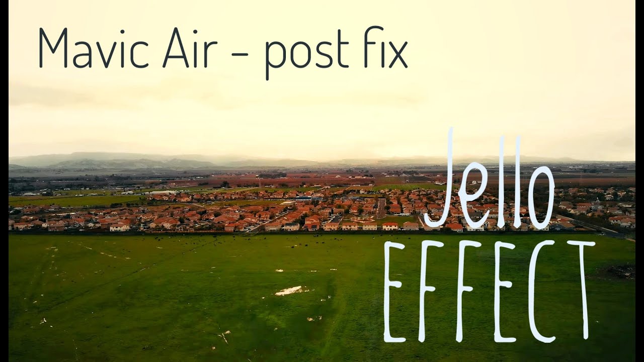 Test Run DJI Mavic Air after repair from crash (Jello effect in Direct