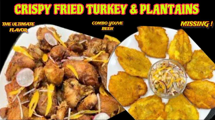 Fried Turkey recipe | Fried Plantains | Kodenn Fri ak Banann Fri
