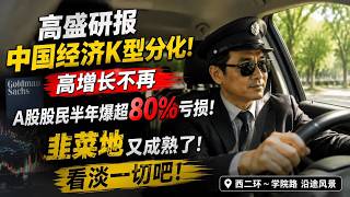 高盛研报中国经济K型分化！高增长不再。A股股民半年爆超80%亏损！韭菜地又成熟了！看淡一切吧！西二环～学院路 沿途风景