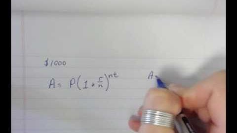 equations using logs and compound interest