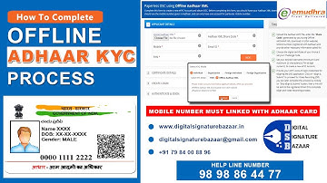New adhaar based paperless digital signature by emudhra | Offline Adhaar KYC paperless DSC | eMudhra