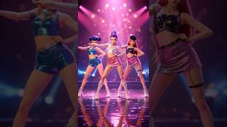 ✨ 3D Pop Star Girls Dance Show 💖 | Most Beautiful AI Animation #Shorts